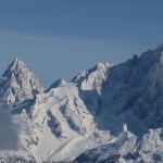 La Verte et les Drus en hiver. Auteur : Claude